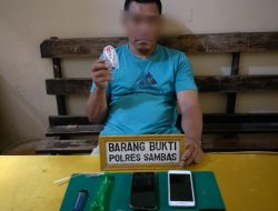 Polres Sambas Tangkap Seorang Pengedar Narkoba, Paket Berisi Sabu-Sabu Disita