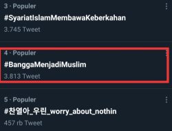Pasca Bom Bunuh Diri di Makassar, Tagar “Bangga Menjadi Muslim” Menjadi Trending Topic di Twitter