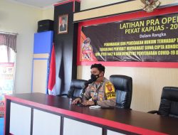 Polres Sekadau Gelar Lat Pra Ops Pekat Kapuas 2021