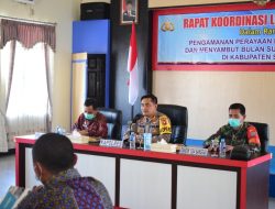 Rakor Lintas Sektoral Dalam Rangka Pengamanan Paskah dan Menyambut Ramadhan 1442 H