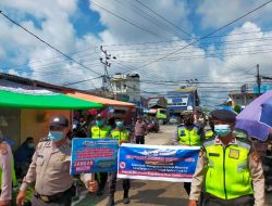 Polres Kubu Raya Himbau Prokes Covid-19 Kepada Masyarakat Melalui Operasi Keselamatan Kapuas 2021