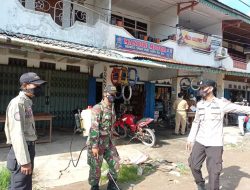 Tak Ada Kata Libur! Koramil Mempawah Hilir Terus Aktifkan Giat PPKM Mikro