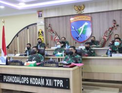 Pangdam XII/Tpr Ikuti Rapat Kepala Daerah Bersama Presiden