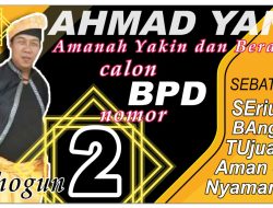 Ahmad  Yani Berharap Semoga Pemilihan BPD Berjalan Lancar