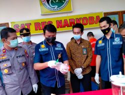 Satnarkoba Polres Bengkayang Musnahkan Narkoba Jenis Sabu