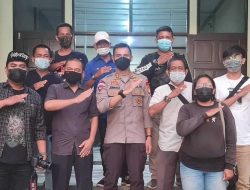 Kapolres Kubu Raya, AKBP Jerrold H.Y Komontoy Bertemu Awak Media