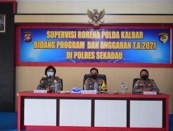 Supervisi Bidang Program dan Anggaran Polres Sekadau T.A. 2021