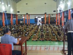 Disiplin Lalu Lintas dan Prokes Kembali Disampaikan Dalam Program Police Goes To School