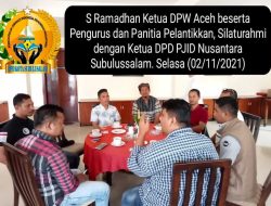 Jalin Silaturahmi Antar Pers dan Pengurus, Amigo Resmi Jabat Wakil Ketua DPW PJID Nusantara Aceh