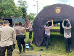 Polres Sekadau Bangun Posko Siaga dan Posko Bencana Banjir