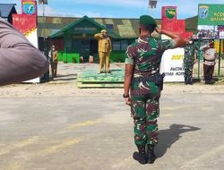 Sambut Gerbang Natal 2021, Pemda Paniai Bersama TNI-Polri Apel Gelar Pasukan