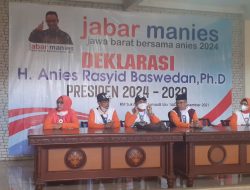 Deklarasi Jabar Manies untuk Mendukung Anies Baswedan Maju ke Arena Pilpres 2024