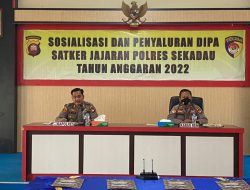 Arahan Kapolres Sekadau Terkait Sosialisasi dan Penyerapan DIPA Anggaran Satker Jajaran Polres Sekadau Tahun 2022