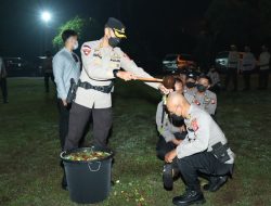 50 Personel Polres Kubu Raya Laksanakan Upacara Korps Raport Kenaikan Pangkat