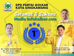 Ketua Harian Partai Golkar DPD 2 Kota Singkawang Turut Hadiri Malam Final Karaoke HUT Perdana Infokalbar.com