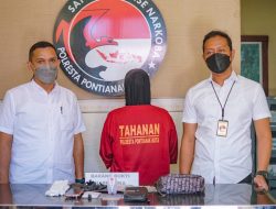 Bawa Narkotika Tersangka FY Diamankan Sat Narkoba Polresta Pontianak