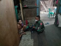 Peduli Warga Sekitar, Satgas Pamtas Lakukan Pemeriksaan Kesehatan Rutin Kepada Warga yang Sakit Menahun