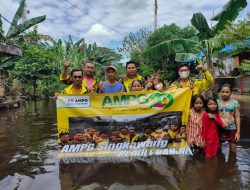 Tebar Manfaat di HUT ke-20, AMPG Kota Singkawang Sebar Ratusan Paket Sembako untuk Korban Musibah Banjir