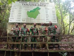 Satgas Pamtas Yonif Mekanis 643/Wns Terima Kunjungan Asops Kasdam XII/Tpr di Ujung Perbatasan