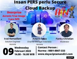 EventCerdas : Insan Pers Perlu Secure Cloud Backup
