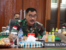 Pangdam XII/Tpr Buka Rapim Kodam Tahun 2022 Terkait Evaluasi Program Kerja dan Penyampaian Pokok-pokok Kebijakan