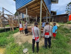 Satgas Binmas NODC Awali Program Kasuari dengan Lakukan Pengecekan Lokasi Pembuatan Kandang Babi