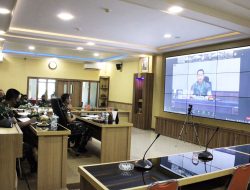 Pangdam XII/Tpr Ikuti Pencanangan Program TNI AD Manunggal Air oleh Kasad secara Virtual