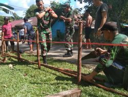 Tak Kenal Lelah, Babinsa Toho Ajak Masyarakat Gotong Royong di Akhir Pekan