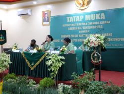 Silaturahmi dengan Anggota Cabang L, Ini Pesan Ketua Persit KCK Daerah XII/Tpr