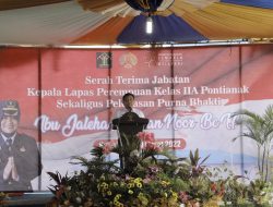 Kakanwil Kemenkumham Kalbar Hadiri Sertijab Kalapas Perempuan Pontianak yang Telah Memasuki Masa Purna Tugas