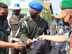 Datangi Makodim 1201/Mph, Dansubpom Sungai Pinyuh Gelar Operasi Gaktib dan Yustisi Cek Kelengkapan Kendaraan Prajurit
