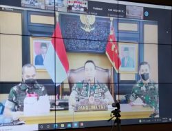 Pangdam XII/Tpr Ikuti Vicon dengan Panglima TNI Tentang Percepatan Vaksinasi Selama Ramadhan