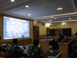 Bahas Percepatan Vaksinasi, Pangdam XII/Tpr Ikuti Vicon dengan Panglima TNI