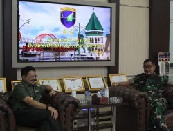 Pangdam XII/Tpr Terima Kunjungan Silaturahmi Dirum Puskesad