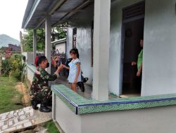 Lakukan Strategi Teritorial, Para Babinsa Koramil Sungai Pinyuh Kembali Sosialisasikan Vaksin Booster