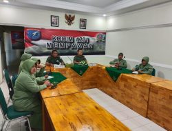Persit KCK Kodim 1201/Mph Ikuti Vicon Pengarahan Ketua Persit KCK Koorcabrem 121/Abw PD XII/TPR&nbsp;