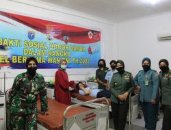 Apel Bersama, Wan TNI Garnizun Pontianak Gelar Donor Darah