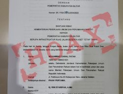 Kementerian PUPR Tegaskan Tidak Pernah Tandatangani Pemberian Dana Hibah Penanganan 14 Jalan di Blitar