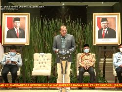Zakat Fitrah Keluarga Besar Kemenkumham Tahun 1443 H Diserahkan ke Badan Amil Zakat Nasional