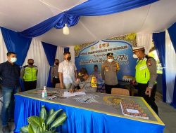 Kapolres Sekadau Tinjau Posko Pelayanan dan Pos Pengamanan Ops Ketupat Kapuas 2022