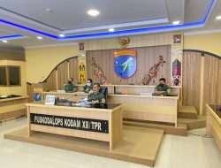 Evaluasi Vaksinasi Selama Ramadhan, Pangdam XII/Tpr Ikuti Vicon dengan Panglima TNI