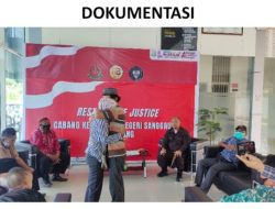 Kedepankan Asas Keadilan Restoratif, Kantor Cabang Kejari Sanggau-Entikong Hentikan Proses Penuntutan Kasus KDRT