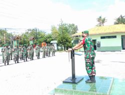 Dandim Mempawah Pimpin Apel Pengecekan Cuti Gelombang Satu dan Pemberangkatan Cuti Gelombang Dua