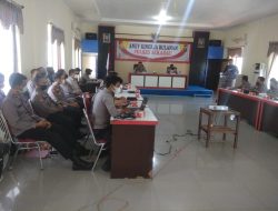 Anev Kinerja Bulanan, Polres Sekadau Bahas Langkah Pengamanan Pilkades