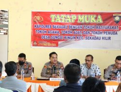 Kapolres Sekadau Gelar Tatap Muka Bersama Masyarakat Desa Sungai Ringin