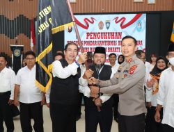 Pengukuhan Pengurus Kelompok Sadar Kamtibmas Bhayangkara Resor Kubu Raya Masa Bakti 2021-2024