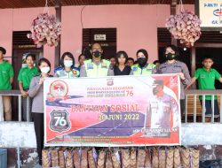 Polres Sekadau Salurkan Bansos, Wujud Kepedulian Jelang Hari Bhayangkara ke-76