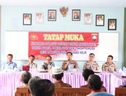 Gelar Tatap Muka, Kapolres Sekadau Ajak Seluruh Elemen Sukseskan Pilkades Tanjung