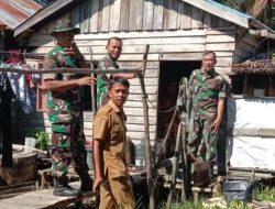 Babinsa Koramil-01/Jongkat Laksanakan Komsos dengan Aparat Desa