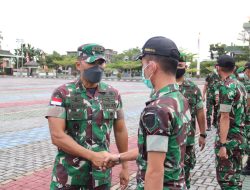 Asops Kasdam XII/Tpr Pimpin Penyambutan Personel Satgas Apter